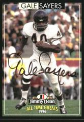 Gale Sayers [Autograph] #3 Football Cards 1996 Jimmy Dean All Time Greats Prices