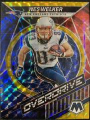 Wes Welker [Gold] Football Cards 2022 Panini Mosaic Overdrive Prices
