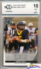 Jared Goff #36 Football Cards 2016 Leaf Draft Prices