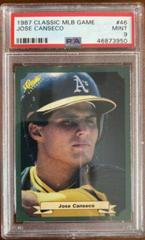 Jose Canseco Baseball Cards 1987 Classic MLB Game Prices