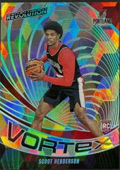 Scoot Henderson [Cubic] #9 Basketball Cards 2023 Panini Revolution Vortex Prices