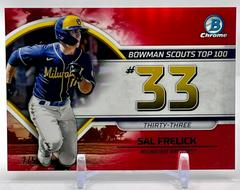 Sal Frelick [Red] #BTP-33 Baseball Cards 2023 Bowman Scouts Top 100 Prices