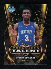 Justin Edwards #TT-4 Basketball Cards 2023 Bowman Chrome University Treasured Talent Prices