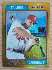 Nolan Gorman [Chrome Gold] #19 Baseball Cards 2023 Topps Heritage Prices