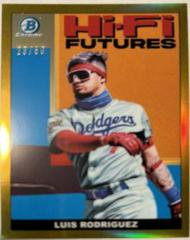 Luis Rodriguez [Gold Refractor Mega Box Mojo] Baseball Cards 2022 Bowman Hi Fi Futures Prices
