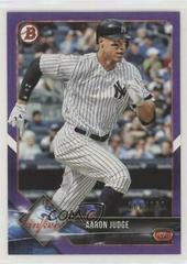 Aaron Judge [Purple] Baseball Cards 2018 Bowman Prices