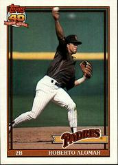 Roberto Alomar #315 Baseball Cards 1991 Topps Prices