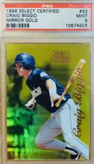Craig Biggio [Mirror Gold] #33 Baseball Cards 1996 Select Certified Prices
