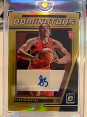 Scottie Barnes [Gold] Basketball Cards 2021 Panini Donruss Optic Rookie Dominators Signatures Prices