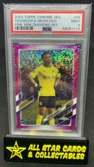 Youssoufa Moukoko [Pink Mini Diamond] #55 Soccer Cards 2020 Topps Chrome UEFA Champions League Prices