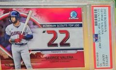 George Valera [Red] #BTP-22 Baseball Cards 2023 Bowman Scouts Top 100 Prices