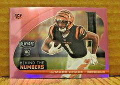 Ja'Marr Chase [Pink] #BTN-JCH Football Cards 2021 Panini Playoff Behind the Numbers Prices