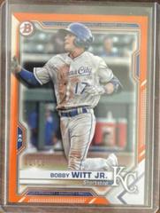 Bobby Witt Jr. [Orange] Baseball Cards 2021 Bowman Paper Prospects Prices