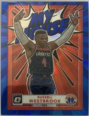 Russell Westbrook [Blue] Basketball Cards 2020 Panini Donruss Optic My House Prices