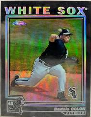 Bartolo Colon [Gold Refractor] #8 Baseball Cards 2004 Topps Chrome Prices