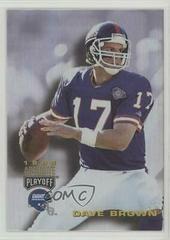 Dave Brown #9 Football Cards 1995 Playoff Absolute Prices