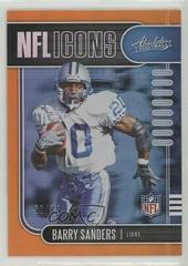 Barry Sanders [Spectrum Orange] #9 Football Cards 2019 Panini Absolute NFL Icons Prices