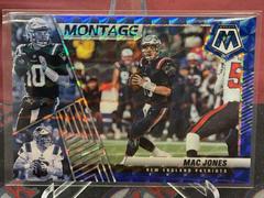Mac Jones [Blue] #M-11 Football Cards 2022 Panini Mosaic Montage Prices