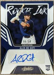 Alex De Goti [Retail] #RKI-AD Baseball Cards 2022 Panini Absolute Rookie Ink Autographs Prices