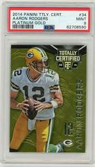 Aaron Rodgers [Platinum Gold] #34 Football Cards 2014 Panini Totally Certified Prices