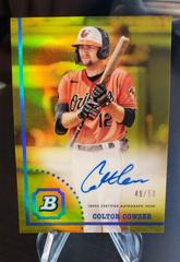 Colton Cowser [Gold] Baseball Cards 2022 Bowman Heritage Chrome Prospect Autographs Prices