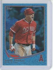 Mike Trout [Silver Slate Blue Sparkle] #338 Baseball Cards 2013 Topps Prices