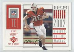 Jeremy Shockey Football Cards 2002 Upper Deck Piece of History Prices