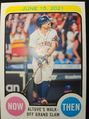 Jose Altuve Baseball Cards 2022 Topps Heritage Now and Then Prices
