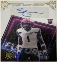 Ahmad 'Sauce' Gardner [Purple] #FS-AG Football Cards 2022 Panini Elements Future Signs Autographs Prices