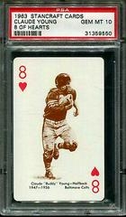 Claude Young [8 of Hearts] Football Cards 1963 Stancraft Playing Cards Prices