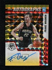 Franz Wagner [Choice Red Yellow] #RAM-FZW Basketball Cards 2021 Panini Mosaic Rookie Autographs Prices