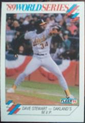 Dave Stewart #8  Baseball Cards 1990 Fleer World Series Prices