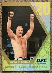 Michael Bisping [Gold] Ufc Cards 2009 Topps UFC Round 1 Victorious Debuts Prices