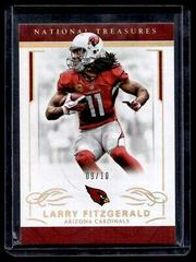 Larry Fitzgerald [Gold] Football Cards 2016 Panini National Treasures Prices