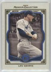 Lou Gehrig [Blue] Baseball Cards 2013 Topps Museum Collection Prices