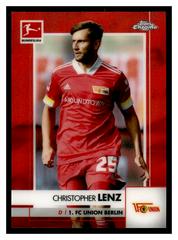 Christopher Lenz [Red Refractor] Soccer Cards 2020 Topps Chrome Bundesliga Prices