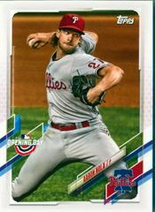 Aaron Nola #128 Baseball Cards 2021 Topps Opening Day Prices