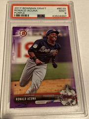 Ronald Acuna [Purple] Baseball Cards 2017 Bowman Draft Prices