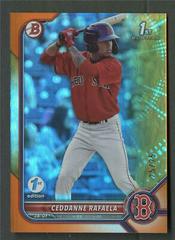 Ceddanne Rafaela [Orange Foil] #BPPF-61 Baseball Cards 2022 Bowman 1st Edition Prices