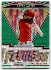 Bryce Harper [Green Prizm] #FR-11 Baseball Cards 2021 Panini Prizm Fearless Prices