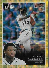 Ronald Acuna Jr. [Gold] Baseball Cards 2019 Panini Donruss Action All Stars Prices