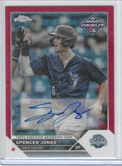 Spencer Jones [Autograph Red] #PDC-59 Baseball Cards 2023 Topps Pro Debut Chrome Prices