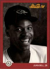 Juan Bell #1 Baseball Cards 1991 Studio Preview Prices