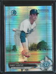 Sandy Koufax [Gold Refractor] Baseball Cards 2017 Bowman Chrome National Convention Prices