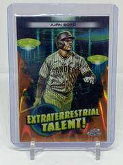 Juan Soto [Orange Galactic] #ET-10 Baseball Cards 2023 Topps Cosmic Chrome Extraterrestrial Talent Prices