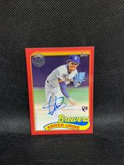 Abner Uribe [Red] Baseball Cards 2024 Topps 1989 Autograph Prices