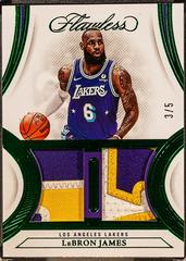 LeBron James [Emerald] Basketball Cards 2021 Panini Flawless Prices
