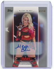 Alexa Bliss [Silver Autograph] #R-13 Wrestling Cards 2017 Topps WWE Women's Division Prices