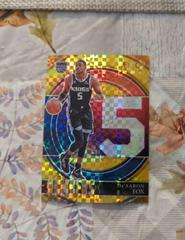 De'Aaron Fox [Gold Prizm] Basketball Cards 2021 Panini Select Numbers Prices