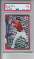 Mookie Betts [Red Ice] #27 Baseball Cards 2015 Bowman Prices